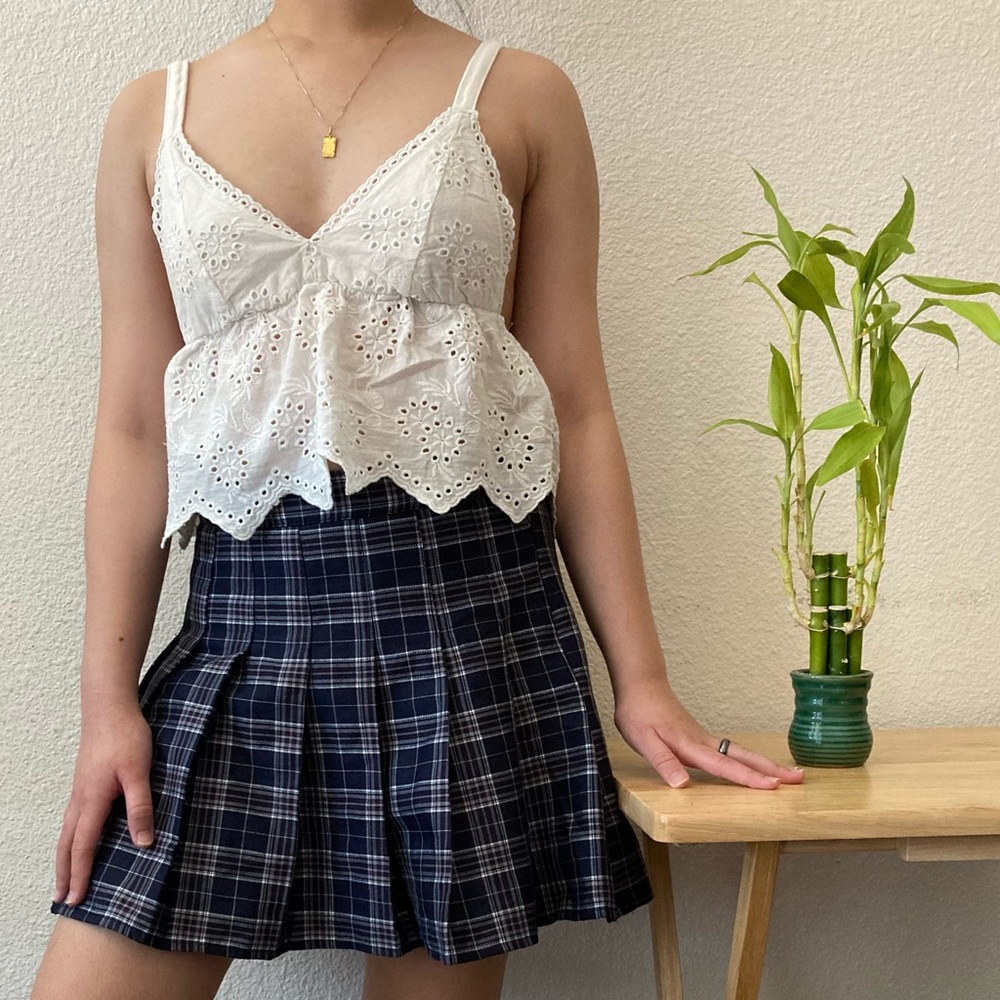 Pull & Bear Eyelet Top